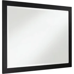 Possini Euro Design Metzeo Rectangular Vanity Decorative Wall Mirror Modern Beveled Edge Matte Black Metal Frame 22" Wide Bathroom 15 Possini Euro Design Metzeo Rectangular Vanity Decorative Wall Mirror Modern Beveled Edge Matte Black Metal Frame 22" Wide Bathroom -Possini Euro Design GUEST 0123b0d7 a900 4ae1 bc07 c1dd605ee78a