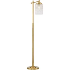 Possini Euro Design Kinsey Modern Downbridge Floor Lamp 67" Tall Warm Brass Metal Stone Pattern Glass Shade For Living Room Reading Bedroom Office 15 Possini Euro Design Kinsey Modern Downbridge Floor Lamp 67" Tall Warm Brass Metal Stone Pattern Glass Shade For Living Room Reading Bedroom Office -Possini Euro Design GUEST 04fcb54f 8f9c 40c0 befd 7eac12bb7433
