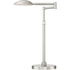 Possini Euro Design Eliptik Modern Desk Table Lamp 24 1/2" High Satin Nickel LED Swing Arm Adjustable Height For Bedroom Living Room Nightstand Office 14 Possini Euro Design Eliptik Modern Desk Table Lamp 24 1/2" High Satin Nickel LED Swing Arm Adjustable Height For Bedroom Living Room Nightstand Office -Possini Euro Design GUEST 086d676c 9e67 4211 99ae e5b23ef4b912