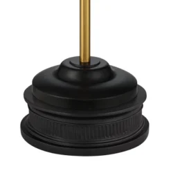 Possini Euro Design Roxie Modern Floor Lamp With Riser 65 1/2" Tall Brass Black Metal Sheer Linen Double Drum Shade For Living Room Bedroom Office -Possini Euro Design GUEST 0b185cbb 7e34 493c 9478 2e60a5f99aa0