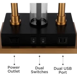 Possini Euro Design Griffin Modern Gooseneck Desk Lamp 31" Tall Gold With USB Charging Port Black Metal Rectangular Shade For Bedroom Living Room Kids 13 Possini Euro Design Griffin Modern Gooseneck Desk Lamp 31" Tall Gold With USB Charging Port Black Metal Rectangular Shade For Bedroom Living Room Kids -Possini Euro Design GUEST 0ffcf231 80f2 4393 b295 a80284adc60c