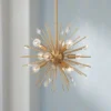 Possini Euro Design Janae Warm Gold Sputnik Chandelier 18" Wide Modern Crystal 9-Light Fixture For Dining Room House Foyer Kitchen Island Entryway -Possini Euro Design GUEST 126a1845 beee 420f b61a 9047b12e99d7