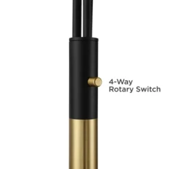 Possini Euro Design Rayne Modern Arc Floor Lamp 72" Tall Gold Black 3 Light LED Adjustable Arm Frosted Glass Globe Shade For Living Room Reading Home -Possini Euro Design GUEST 15b63ebb e048 4f7c a360 3f5bf058fbf3