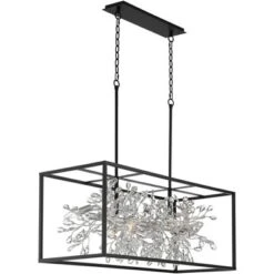 Possini Euro Design Carrine Black Silver Linear Pendant Chandelier 38 1/2" Wide Modern Clear Crystal 8-Light Fixture For Dining Room Kitchen Island 16 Possini Euro Design Carrine Black Silver Linear Pendant Chandelier 38 1/2" Wide Modern Clear Crystal 8-Light Fixture For Dining Room Kitchen Island -Possini Euro Design GUEST 20098fb7 060c 4b63 8ebf 0c0b0dd92a5c