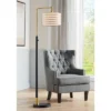 Possini Euro Design Modern Arc Floor Lamp 63 1/2" Tall Warm Gold Black Metal Cage Off-White Linen Shade For Living Room Reading 1 Possini Euro Design Modern Arc Floor Lamp 63 1/2" Tall Warm Gold Black Metal Cage Off-White Linen Shade For Living Room Reading -Possini Euro Design GUEST 22065e3c b080 4783 9347 ba1033cad5f8