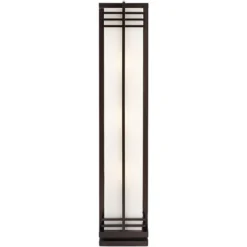 Possini Euro Design Modern Art Deco Floor Lamp Standing 60" Tall Espresso Wood Beige Linen Column Shade For Living Room Bedroom Office House Home -Possini Euro Design GUEST 2555fe66 5250 4147 b8c0 8dc4d28e4856