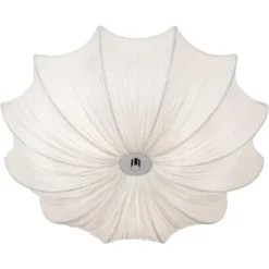 Possini Euro Design Planetarium Modern Ceiling Light Flush Mount Fixture 21" Wide Chrome 3-Light Ivory Fabric Scalloped Bowl For Bedroom Living Room 13 Possini Euro Design Planetarium Modern Ceiling Light Flush Mount Fixture 21" Wide Chrome 3-Light Ivory Fabric Scalloped Bowl For Bedroom Living Room -Possini Euro Design GUEST 2975cbaa a571 4f87 9e9e 7f832c87765a