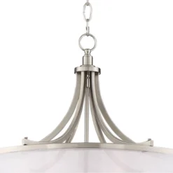 Possini Euro Design Nor Brushed Nickel Pendant Chandelier 23" Wide Modern Double White Organza Shade 6-Light Fixture For Dining Room Kitchen Island -Possini Euro Design GUEST 2f5c0868 66c9 41ba a1f8 920e9fb342f5