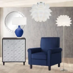 Possini Euro Design Modern Ceiling Light Semi Flush Mount Fixture 15 3/4" Wide White Flower For Bedroom Kitchen Living Room Hallway Bathroom House -Possini Euro Design GUEST 348b0cfc 80eb 4182 8d2d 14f0211dfc88