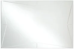 Possini Euro Design Relevei Rectangular Vanity Decorative Wall Mirror Modern Silver Wood Metal Frame 26" Wide Bathroom Bedroom Home -Possini Euro Design GUEST 3d4a18dd cc3a 485a 83c4 531d5e9e21f6