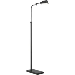 Possini Euro Design Keegan Traditional Pharmacy Floor Lamp 54" Tall Dark Bronze Adjustable Swing Arm Metal Shade For Living Room Reading Bedroom -Possini Euro Design GUEST 413934e4 df9c 41e3 8f8f 011dab494ed8