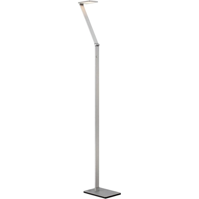 Possini Euro Design Bentley Modern Task Floor Lamp 61" Tall Silver LED Touch On Off Adjustable Head For Living Room Reading Bedroom Office House Home 8 Possini Euro Design Bentley Modern Task Floor Lamp 61" Tall Silver LED Touch On Off Adjustable Head For Living Room Reading Bedroom Office House Home - Image 6