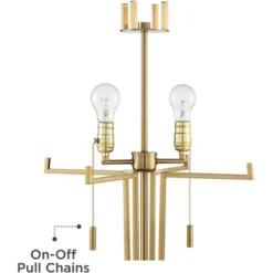 Possini Euro Design Palisade Modern Floor Lamp 64" Tall Satin Brass Metal Trimmed Fabric Tapered Drum Shade For Living Room Bedroom Office House Home -Possini Euro Design GUEST 45d5e933 58c3 45e5 accc 52eb162f7d6b