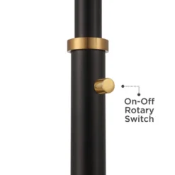 Possini Euro Design Quatro Mid Century Modern Tree Floor Lamp 71" Tall Black Gold Metal 4 Light Frosted Glass Cone Shade For Living Room Bedroom House -Possini Euro Design GUEST 4642abc8 498f 437e a60c c5b14f2af9fb