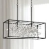 Possini Euro Design Carrine Black Silver Linear Pendant Chandelier 38 1/2" Wide Modern Clear Crystal 8-Light Fixture For Dining Room Kitchen Island -Possini Euro Design GUEST 4b1770ec d00d 4297 ba7b 9686497d77bb