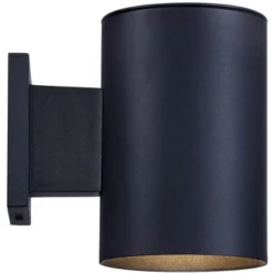 Possini Euro Design Modern Outdoor Wall Light Fixture Black LED Downlight 7 1/2" Cylinder Shade For Exterior Barn Deck House Porch Yard Patio Outside -Possini Euro Design GUEST 4cd58e08 bc3c 4baf 938c f5249ab28e35