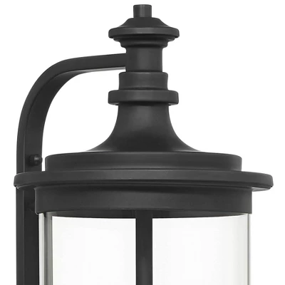 Possini Euro Design Medici Modern Outdoor Wall Light Fixture Black Metal 24 1/2" Clear Glass For Post Exterior Barn Deck House Porch Yard Patio Home 4 Possini Euro Design Medici Modern Outdoor Wall Light Fixture Black Metal 24 1/2" Clear Glass For Post Exterior Barn Deck House Porch Yard Patio Home - Image 2