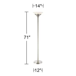 Possini Euro Design Metro Modern Torchiere Floor Lamp 71" Tall Brushed Nickel Frosted White Acrylic Shade For Living Room Reading Bedroom Office House 12 Possini Euro Design Metro Modern Torchiere Floor Lamp 71" Tall Brushed Nickel Frosted White Acrylic Shade For Living Room Reading Bedroom Office House -Possini Euro Design GUEST 4f3fc5e2 f026 46ca 87c6 c900ff124dd0