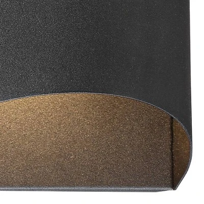 Possini Euro Design Ratner Modern Outdoor Wall Light Fixtures Set Of 2 Textured Black LED Dark Sky Downlight 5 1/2" For Post Exterior 3 Possini Euro Design Ratner Modern Outdoor Wall Light Fixtures Set Of 2 Textured Black LED Dark Sky Downlight 5 1/2" For Post Exterior