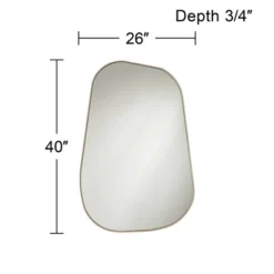 Possini Euro Design Reuleaux Rectangular Vanity Wall Mirror Modern Curved Corner Champagne Gold Frame 26" Wide For Bathroom Bedroom Living Room Office 9 Possini Euro Design Reuleaux Rectangular Vanity Wall Mirror Modern Curved Corner Champagne Gold Frame 26" Wide For Bathroom Bedroom Living Room Office -Possini Euro Design GUEST 5800dd7b 2a0b 4b3d a068 0b446bc99bf9