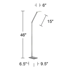 Possini Euro Design Bentley Modern Task Floor Lamp 61" Tall Silver LED Touch On Off Adjustable Head For Living Room Reading Bedroom Office House Home 14 Possini Euro Design Bentley Modern Task Floor Lamp 61" Tall Silver LED Touch On Off Adjustable Head For Living Room Reading Bedroom Office House Home -Possini Euro Design GUEST 5acd9afb cd48 46c0 b1f6 0ad88cb90cbe