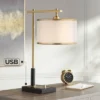 Possini Euro Design Possini Euro Hayven Desk Lamp With Dual USB Ports In Warm Gold With Black 1 Possini Euro Design Possini Euro Hayven Desk Lamp With Dual USB Ports In Warm Gold With Black -Possini Euro Design GUEST 5ca876ff 6998 4771 a451 488c688bfe15