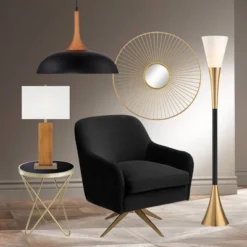 Possini Euro Design Modern Glam Style Torchiere Floor Lamp 72.5" Tall Black Antique Brass Metal White Glass Shade Living Room Reading Uplight 17 Possini Euro Design Modern Glam Style Torchiere Floor Lamp 72.5" Tall Black Antique Brass Metal White Glass Shade Living Room Reading Uplight -Possini Euro Design GUEST 5e9b5a40 ca08 4fff 8d4c e2a0c58d462d