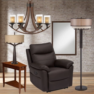 Possini Euro Design Metzeo Rectangular Vanity Wall Mirror Vintage Beveled Edge Oil Rubbed Bronze Metal Frame 26" Wide For Bathroom Bedroom Living Room 8 Possini Euro Design Metzeo Rectangular Vanity Wall Mirror Vintage Beveled Edge Oil Rubbed Bronze Metal Frame 26" Wide For Bathroom Bedroom Living Room - Image 6