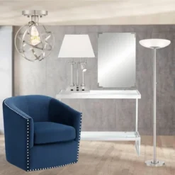 Possini Euro Design Meridian Light Blaster Modern Torchiere Floor Lamp 72" Tall Brushed Nickel LED Frosted Glass Shade For Living Room Bedroom Office 16 Possini Euro Design Meridian Light Blaster Modern Torchiere Floor Lamp 72" Tall Brushed Nickel LED Frosted Glass Shade For Living Room Bedroom Office -Possini Euro Design GUEST 6bbd5cd5 4418 4021 a48b e76b13d778f4