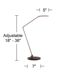 Possini Euro Design Magnum Modern Desk Lamp 36" Tall French Bronze Brown Metal LED Adjustable For Bedroom Living Room Bedside Nightstand Office House -Possini Euro Design GUEST 710f67fe 8002 4719 b066 475edd1e5cca