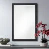 Possini Euro Design Metzeo Rectangular Vanity Decorative Wall Mirror Modern Beveled Edge Matte Black Metal Frame 22" Wide Bathroom -Possini Euro Design GUEST 71a4500f 97b3 4825 8a17 c297e50caa68