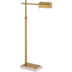 Possini Euro Design Traditional Pharmacy Floor Lamp 60" Tall Warm Gold Adjustable Swivel Head For Living Room Reading House Bedroom -Possini Euro Design GUEST 723070c2 1b8c 474b acf2 66f1940d3faa