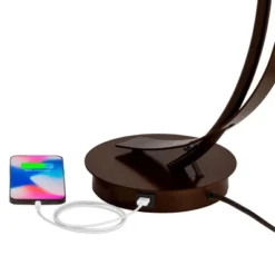 Possini Euro Design Modern Desk Lamps Set Of 2 With USB Port 22 1/2" High Bronze LED Clear Seeded Glass Shade For Bedroom Office 12 Possini Euro Design Modern Desk Lamps Set Of 2 With USB Port 22 1/2" High Bronze LED Clear Seeded Glass Shade For Bedroom Office -Possini Euro Design GUEST 74ad4f69 c5e8 4a47 a163 49658a84b613