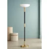 Possini Euro Design Modern Torchiere Floor Lamp Light Blaster LED 72.25" Tall Antique Brass And Matte Black Opal Glass For Living Room Bedroom 1 Possini Euro Design Modern Torchiere Floor Lamp Light Blaster LED 72.25" Tall Antique Brass And Matte Black Opal Glass For Living Room Bedroom -Possini Euro Design GUEST 751b3543 5a0e 4ff7 99c3 67e8935ea080