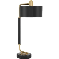 Possini Euro Design Myles Modern Mid Century Desk Lamp 24" High Black Gold With Dual USB Charging Ports Metal Drum Shade For Bedroom Living Room Home 17 Possini Euro Design Myles Modern Mid Century Desk Lamp 24" High Black Gold With Dual USB Charging Ports Metal Drum Shade For Bedroom Living Room Home -Possini Euro Design GUEST 7b904ada 75da 43f9 a091 7aa614810f4f