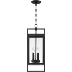 Possini Euro Design Jericho Modern Outdoor Hanging Light Textured Black 24 1/4" Clear Glass Panel For Post Exterior Barn Deck House Porch Yard Patio 14 Possini Euro Design Jericho Modern Outdoor Hanging Light Textured Black 24 1/4" Clear Glass Panel For Post Exterior Barn Deck House Porch Yard Patio -Possini Euro Design GUEST 7c181475 5998 426b 8ead eca6b97e2fed
