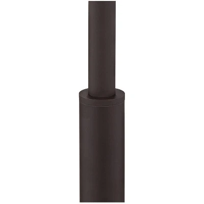 Possini Euro Design Nayla Modern Floor Lamp 62 1/2" Tall Bronze Metal Off White Fabric Tapered Drum Shade For Living Room Bedroom Office House Home 6 Possini Euro Design Nayla Modern Floor Lamp 62 1/2" Tall Bronze Metal Off White Fabric Tapered Drum Shade For Living Room Bedroom Office House Home - Image 4