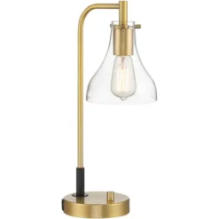 Possini Euro Design Possini Euro Kinzie Desk Lamp With Power Outlet And USB Ports Warm Gold -Possini Euro Design GUEST 7f88220f 65ba 4b70 8498 c37bc8686c2b