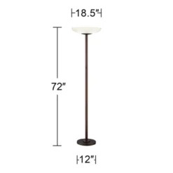 Possini Euro Design Meridian Light Blaster Modern Torchiere Floor Lamp 72" Tall Oil Rubbed Bronze LED Frosted Glass Shade For Living Room Bedroom Home 11 Possini Euro Design Meridian Light Blaster Modern Torchiere Floor Lamp 72" Tall Oil Rubbed Bronze LED Frosted Glass Shade For Living Room Bedroom Home -Possini Euro Design GUEST 803ecb5f e771 4b8e 9668 cee840e07fb2