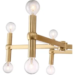 Possini Euro Design Marya Satin Brass Chandelier 37" Wide Modern 24-Light Fixture For Dining Room House Foyer Kitchen Island Entryway Bedroom Home -Possini Euro Design GUEST 80f1b7db 4781 4ac8 938b b8395274afb5