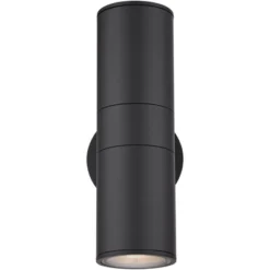 Possini Euro Design Modern Outdoor Wall Light Fixtures Set Of 2 Black Aluminum 11 3/4" Glass Lens For Exterior House Porch Patio -Possini Euro Design GUEST 8ba873ed 3913 4906 aac5 48955ddbab4e