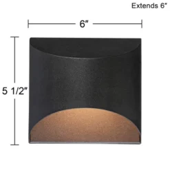 Possini Euro Design Ratner Modern Outdoor Wall Light Fixtures Set Of 2 Textured Black LED Dark Sky Downlight 5 1/2" For Post Exterior 13 Possini Euro Design Ratner Modern Outdoor Wall Light Fixtures Set Of 2 Textured Black LED Dark Sky Downlight 5 1/2" For Post Exterior -Possini Euro Design GUEST 9170a7ad ac34 495a 9f55 f05a816a2aca