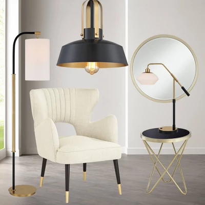 Possini Euro Design Black Warm Brass Mini Pendant Lighting Fixture 12" Wide Farmhouse Rustic For Dining Room House Home Kitchen Island High Ceilings 10 Possini Euro Design Black Warm Brass Mini Pendant Lighting Fixture 12" Wide Farmhouse Rustic For Dining Room House Home Kitchen Island High Ceilings - Image 8