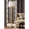 Possini Euro Design Palisade Modern Floor Lamp 64" Tall Satin Brass Metal Trimmed Fabric Tapered Drum Shade For Living Room Bedroom Office House Home -Possini Euro Design GUEST 972f8289 81c0 49c4 98b6 80443758a44f