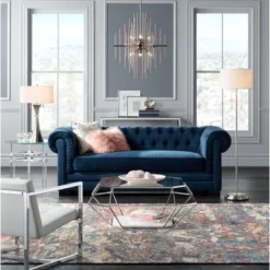 Possini Euro Design Simplicity Modern Floor Lamp 59" Tall Brushed Nickel Silver Off White Tapered Drum Shade For Living Room Bedroom Office House Home -Possini Euro Design GUEST 9ab9240d 6c59 444e a47e 0e1517153c68