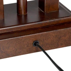 Possini Euro Design Deacon Modern Desk Table Lamp 26" High Bronze With USB And AC Power Outlet In Base LED Reading Light Oatmeal Shade For Office Desk -Possini Euro Design GUEST 9f2f5acc 4698 483f 9905 b4efd95c84d2