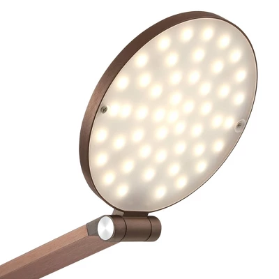 Possini Euro Design Magnum Modern Task Floor Lamp 61" Tall French Bronze Brown Metal LED Adjustable For Living Room Reading Bedroom Office House Home 4 Possini Euro Design Magnum Modern Task Floor Lamp 61" Tall French Bronze Brown Metal LED Adjustable For Living Room Reading Bedroom Office House Home - Image 2