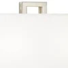 Possini Euro Design Modern Table Lamps 30" Tall Set Of 2 Brushed Nickel Open Rectangular White Box Shade For Living Room Family Bedroom -Possini Euro Design GUEST ad55e7dc 8aca 4ff9 bee2 3c2df6e54f95