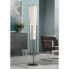 Possini Euro Design Flute Modern Torchiere Floor Lamp 64" Tall Satin Black Brushed Nickel White Linen Shade For Living Room Bedroom Office House Home 2 Possini Euro Design Flute Modern Torchiere Floor Lamp 64" Tall Satin Black Brushed Nickel White Linen Shade For Living Room Bedroom Office House Home -Possini Euro Design GUEST adfe9dd2 637a 42fe 9c43 05812e1fb51f