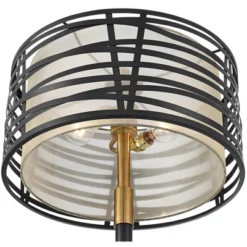 Possini Euro Design Halifax Modern Industrial Floor Lamp 64 1/2" Tall Matte Black Warm Gold Metal Double Drum Shade For Living Room Bedroom Office 11 Possini Euro Design Halifax Modern Industrial Floor Lamp 64 1/2" Tall Matte Black Warm Gold Metal Double Drum Shade For Living Room Bedroom Office -Possini Euro Design GUEST af7eed5f 7d25 47c5 b7a6 4423133583dc